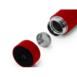 Термос FAMILY MARK LED, soft touch (Красный)