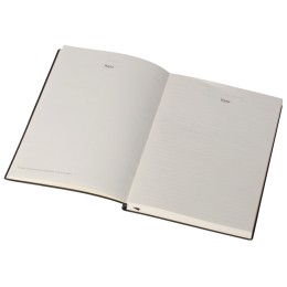 Бизнес блокнот "Supreme" с вставкой из софт-тача, гибкая обложка, 128 листов, черный