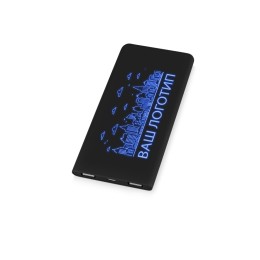 Портативное зарядное устройство с синей подсветкой логотипа «Faros», soft-touch, 4000 mAh (P)