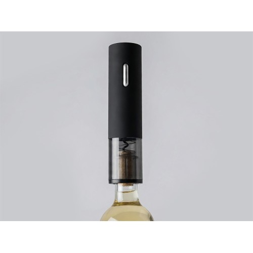 Электрический штопор Corkoff для винных бутылок с покрытием софт тач, черный