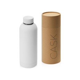 Вакуумная термобутылка "Cask" Waterline, soft touch, 500 мл, тубус, белый