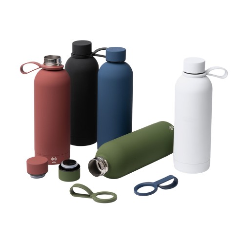 Термобутылка из переработанной нержавеющей стали 500 мл Сивас (SIVAS), темно-красный