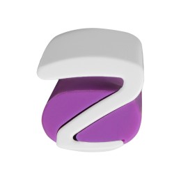 Ручка пластиковая soft-touch шариковая «Zorro», фиолетовый/белый