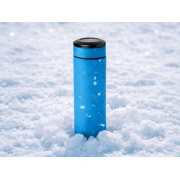 Термос «Confident» с покрытием soft-touch 420мл, голубой