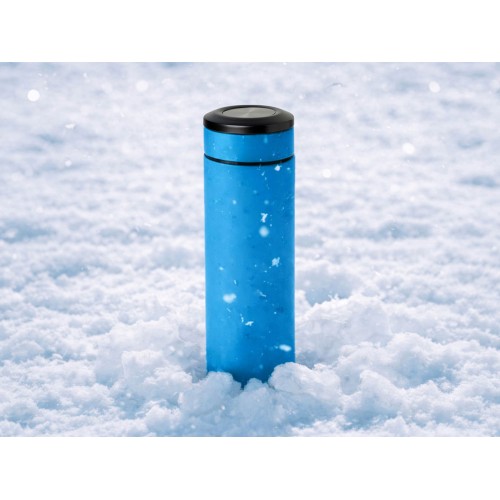 Термос «Confident» с покрытием soft-touch 420мл, голубой