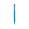 Ручка металлическая шариковая "Атриум" с покрытием софт-тач, голубой