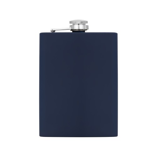 Фляжка 240 мл Remarque soft touch, 304 сталь, синий