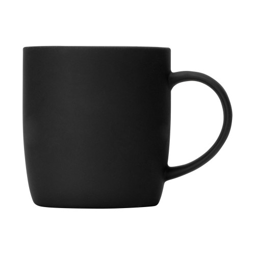 Кружка с покрытием soft-touch "Dalgona", черный