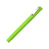 Ручка шариковая пластиковая "Quadro Soft", квадратный корпус с покрытием софт-тач, зеленое яблоко