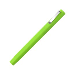 Ручка шариковая пластиковая "Quadro Soft", квадратный корпус с покрытием софт-тач, зеленое яблоко