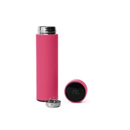 Термос FAMILY MARK LED, soft touch (Розовый)