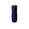 Вакуумная термокружка с кнопкой Streamline, Waterline, soft-touch, тубус, темно-синий