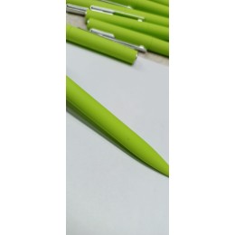 Ручка шариковая пластиковая "Bon" с покрытием soft touch, зеленое яблоко (Р)