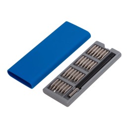 Отвертка с набором из 24 насадок "Bits", темно-синий