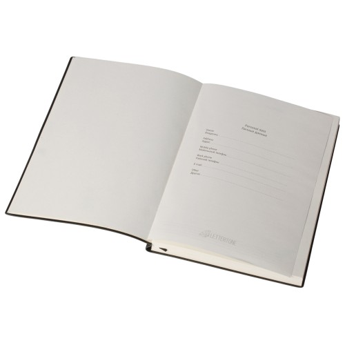 Бизнес блокнот "Supreme" с вставкой из софт-тача, гибкая обложка, 128 листов, черный