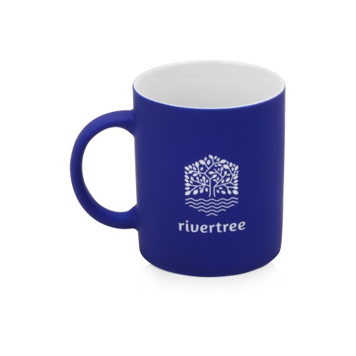 Кружка с покрытием soft-touch «Barrel of a Gum», синий (Р)