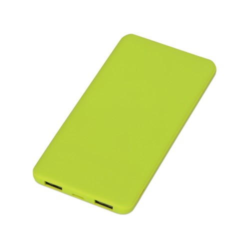 Портативное зарядное устройство «Reserve» с USB Type-C, 5000 mAh, зеленое яблоко