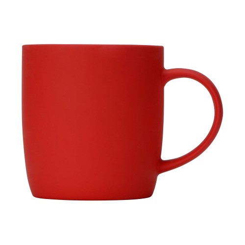 Кружка с покрытием soft-touch "Dalgona", красный