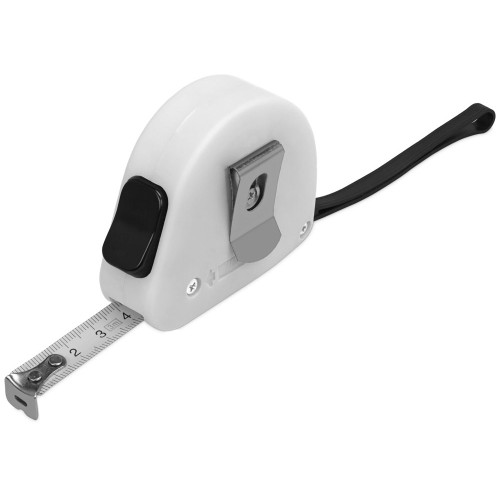 Рулетка 3м "Meter", софт-тач, белый