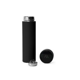 Термос FAMILY MARK LED, soft touch (Чёрный)