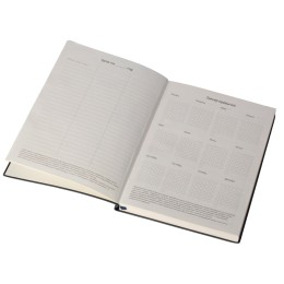 Бизнес блокнот "Supreme" с вставкой из софт-тача, гибкая обложка, 128 листов, синий