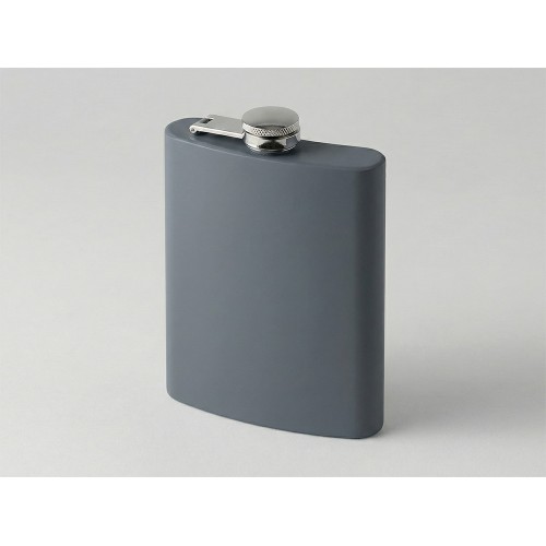 Фляжка 240 мл Remarque soft touch, 304 сталь, серый
