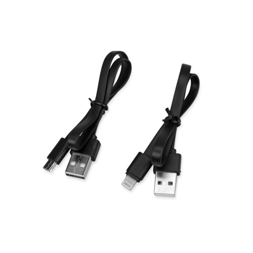 Портативное зарядное устройство с синей подсветкой логотипа «Faros», soft-touch, 4000 mAh (P)