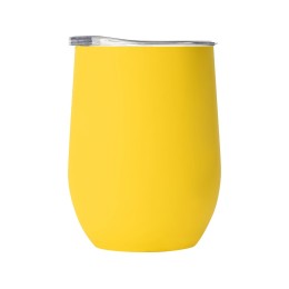 Термокружка Sense Gum, soft-touch, непротекаемая крышка, 370мл, желтый