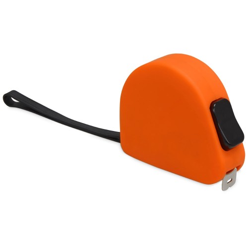 Рулетка 3м "Meter", софт-тач, оранжевый