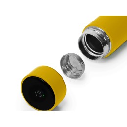 Термос FAMILY MARK LED, soft touch (Жёлтый)