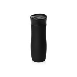 Вакуумная термокружка с кнопкой Streamline, Waterline, soft-touch, тубус, черный