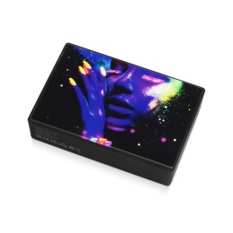 Портативная колонка Concept с полноцетной печатью, черный