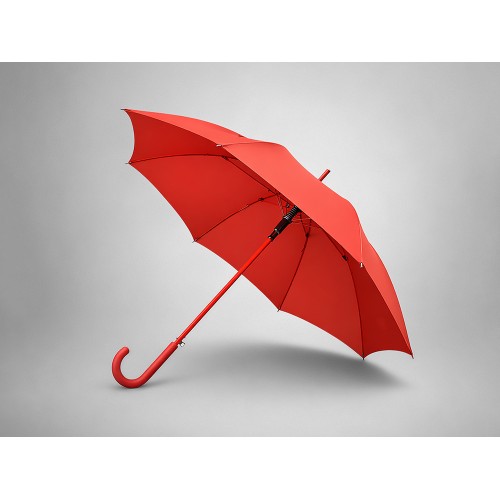 Зонт-трость "Color" полуавтомат, красный