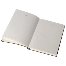 Бизнес блокнот "Supreme" с вставкой из софт-тача, гибкая обложка, 128 листов, синий