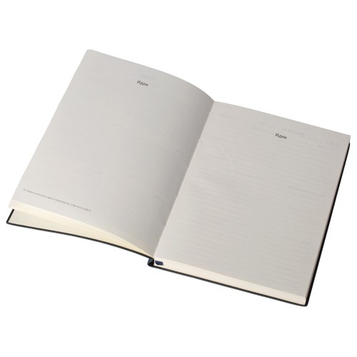 Бизнес блокнот "Supreme" с вставкой из софт-тача, гибкая обложка, 128 листов, синий