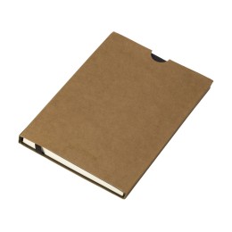 Бизнес блокнот "Supreme" с вставкой из софт-тача, гибкая обложка, 128 листов, черный