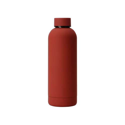 Вакуумная термобутылка "Cask" Waterline, soft touch, 500 мл, тубус, красный