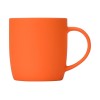 Кружка с покрытием soft-touch "Dalgona", оранжевый