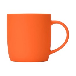 Кружка с покрытием soft-touch "Dalgona", оранжевый