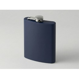 Фляжка 240 мл Remarque soft touch, 304 сталь, синий