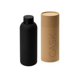 Вакуумная термобутылка "Cask" Waterline, soft touch, 500 мл, тубус, черный