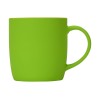 Кружка с покрытием soft-touch "Dalgona", зеленое яблоко