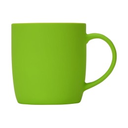 Кружка с покрытием soft-touch "Dalgona", зеленое яблоко