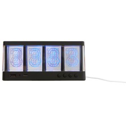 Часы с беспроводной зарядкой "Cyber", 10 Вт