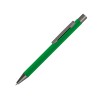 Ручка шариковая UMA «STRAIGHT GUM» soft-touch, с зеркальной гравировкой, зеленый