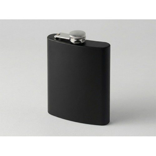 Фляжка 240 мл Remarque soft touch, 304 сталь, черный