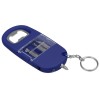 Брелок-открывалка с отвертками и фонариком "Uni", софт-тач, синий