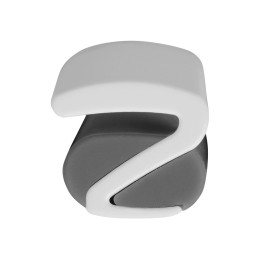 Ручка пластиковая soft-touch шариковая «Zorro», серый/белый