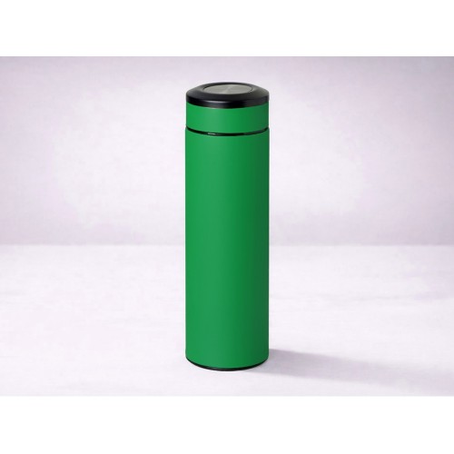 Термос «Confident» с покрытием soft-touch 420мл, зеленый