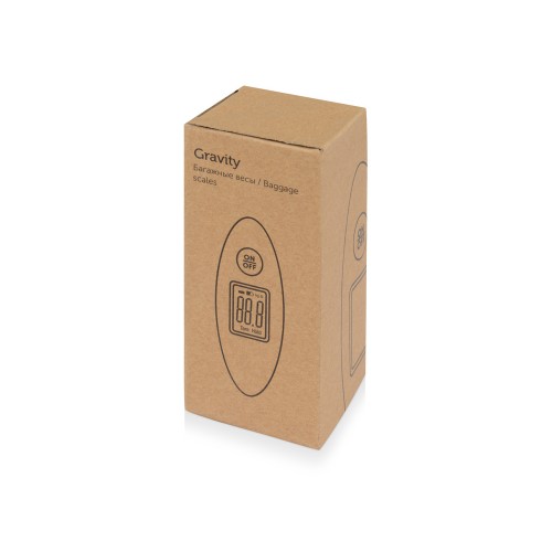 Багажные весы с покрытием soft touch «Gravity», серый